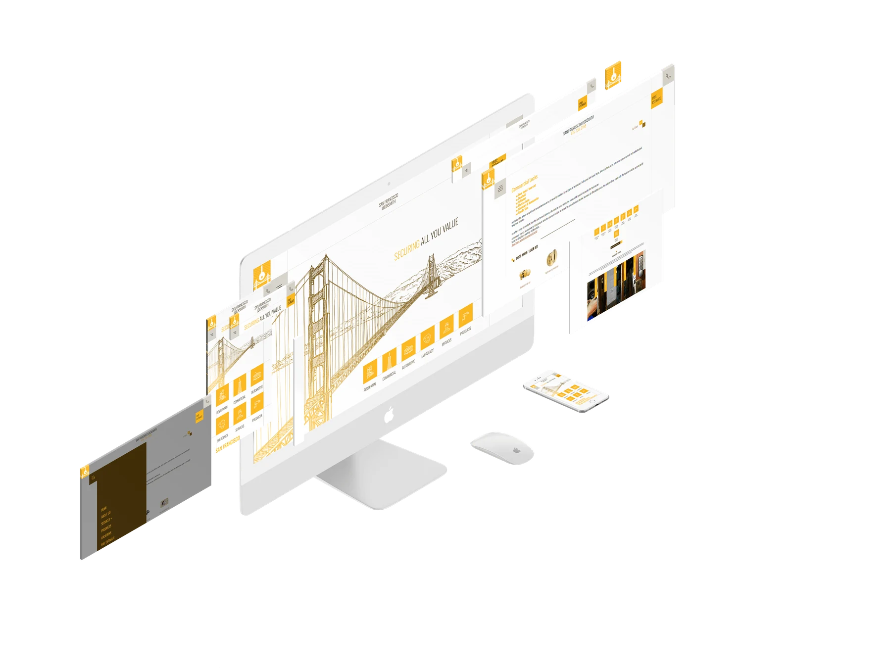 San Francisco Locksmith brand and website presentation