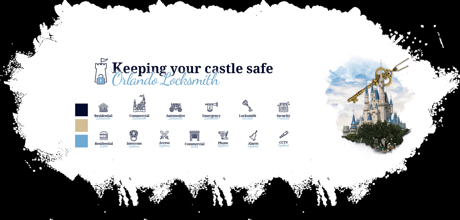 Charlotte Locksmith visual identity system