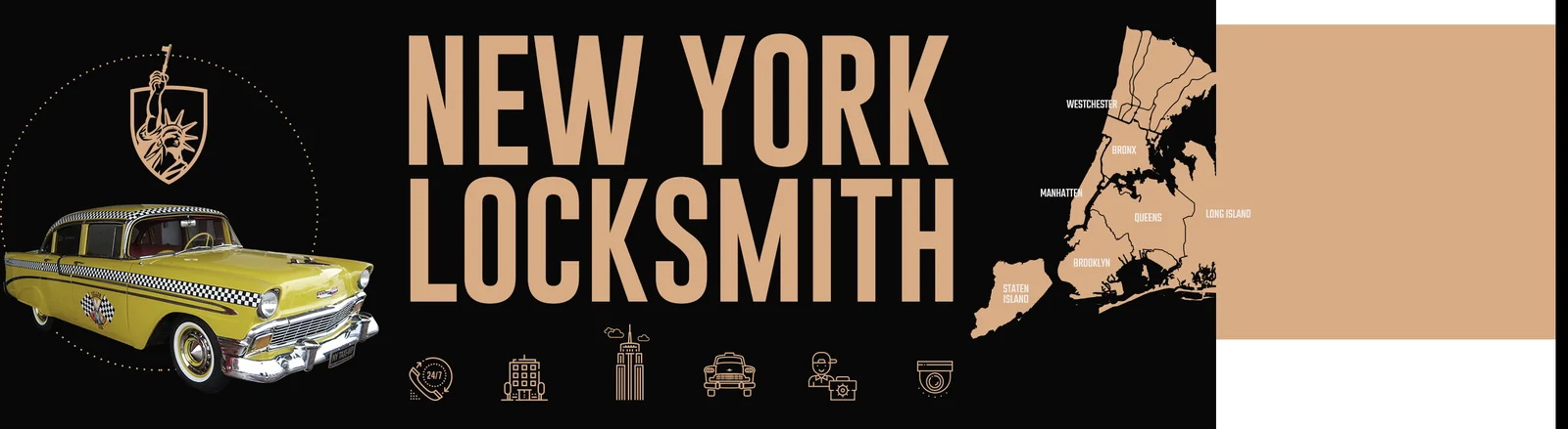 New York Locksmith visual identity and service icon system