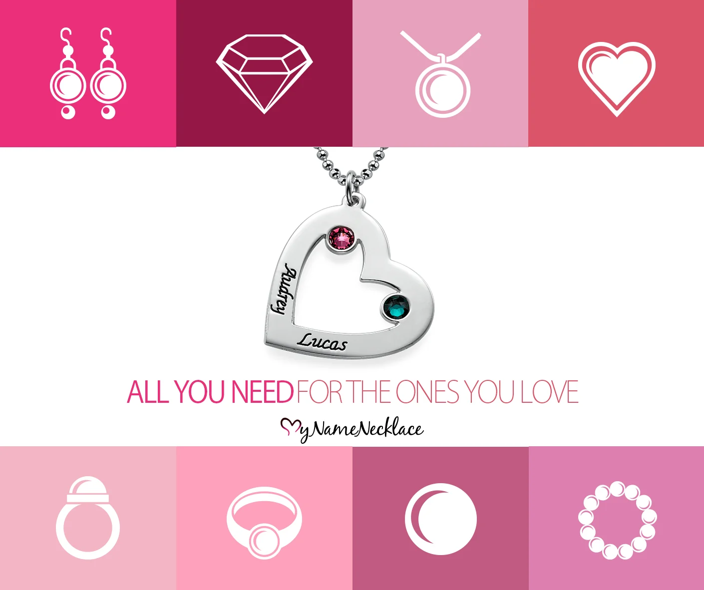 Personalized jewelry gift campaign