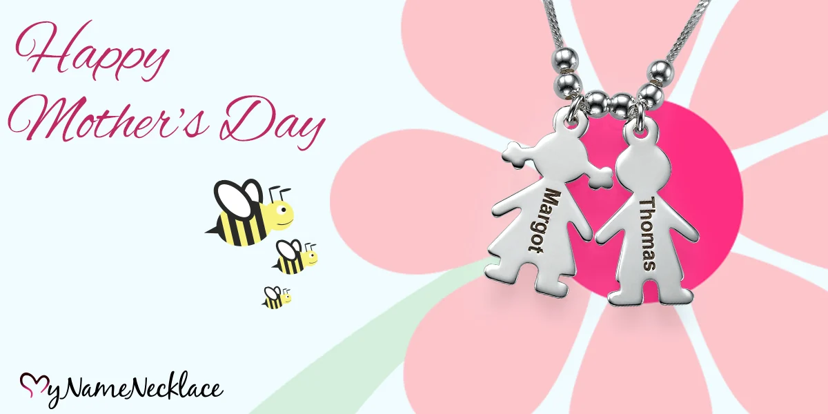 Mother's Day personalized necklace banner