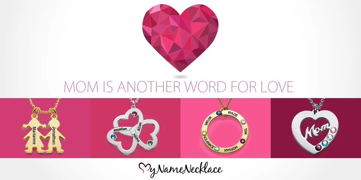 Mother's Day personalized jewelry campaign banner