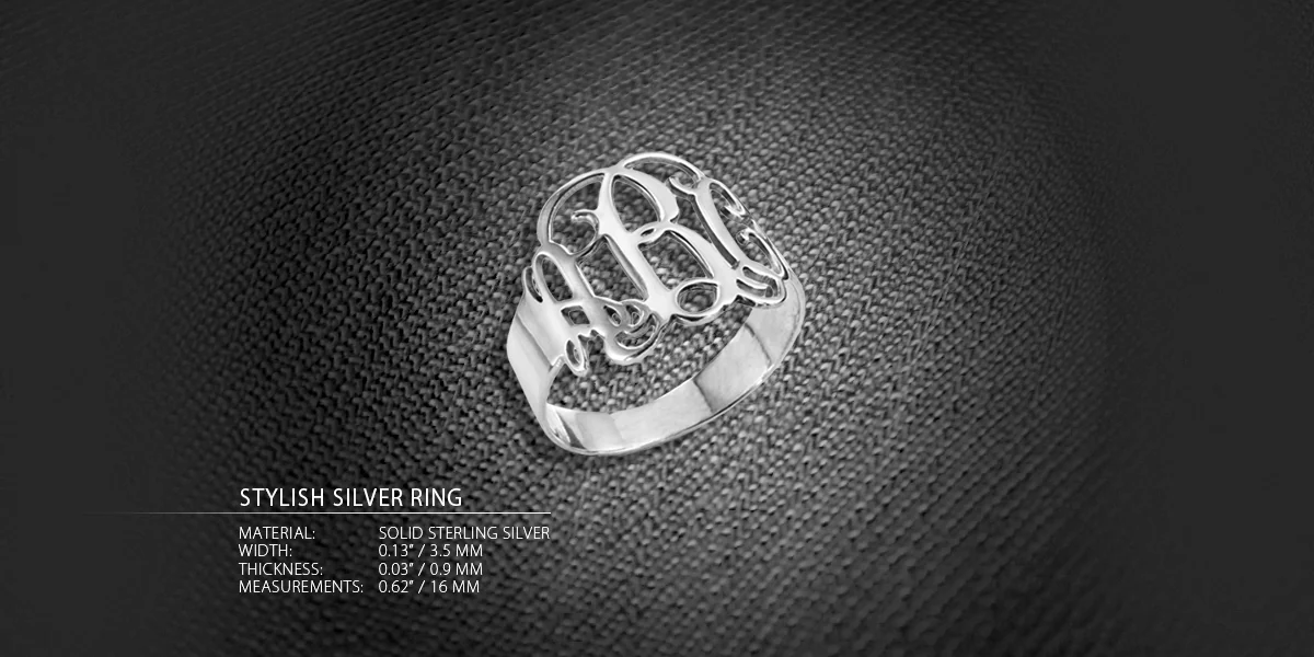 Silver ring product campaign